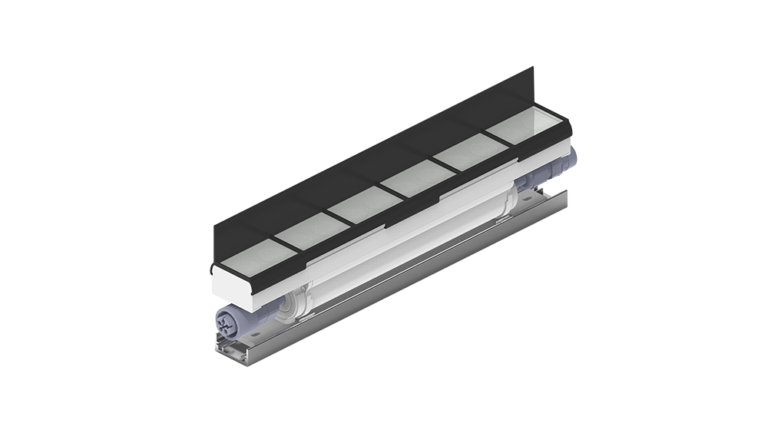 Asymmetric Louver